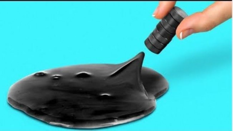 Забавные опыты с магнитами и ньютоновской жидкостью