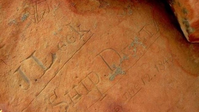 В австралийских пещерах ученые обнаружили записи американских китобоев, сделанные в XIX веке