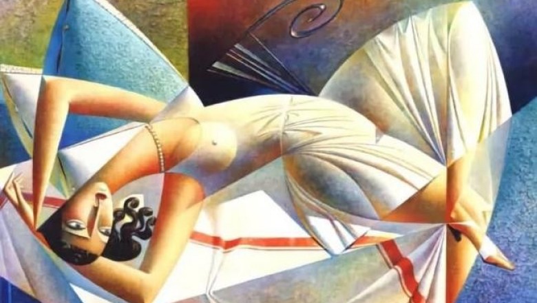 С нотками ню: полная соблазна и эмоциональных переживаний геометрическая живопись художника-кубиста Георгия Курасова