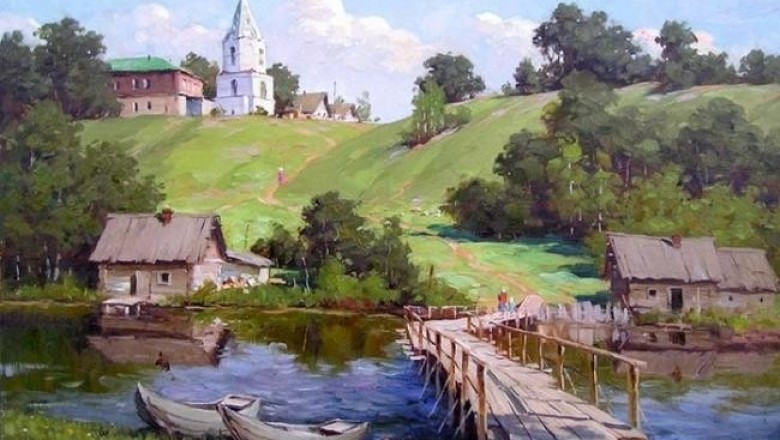 Русская глубинка на полотнах талантливого современного художника Сергея Крупского