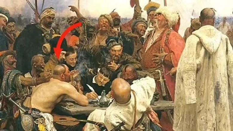 Почему казак на картине «Запорожцы» Ильи Репина сидит без рубашки?