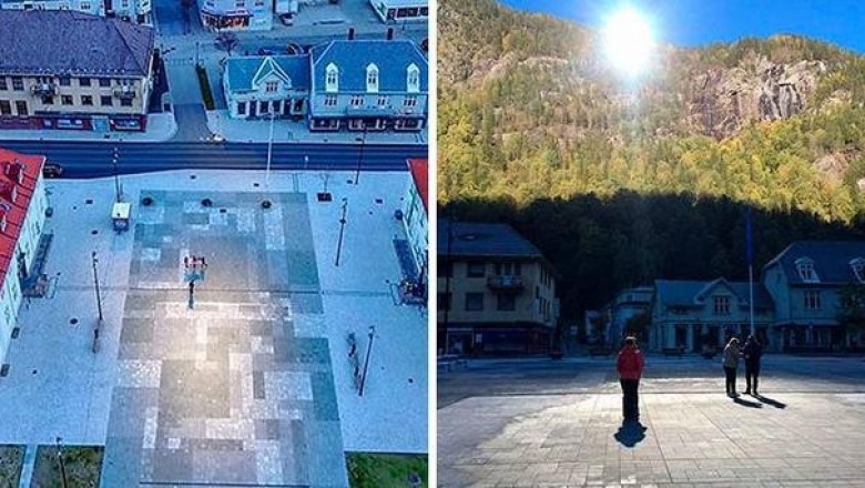Почему власти норвежского городка Рьюкан используют огромные зеркала для имитации солнечного света