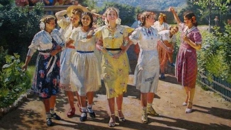 Советские красавицы на полотнах талантливых художников соцреализма