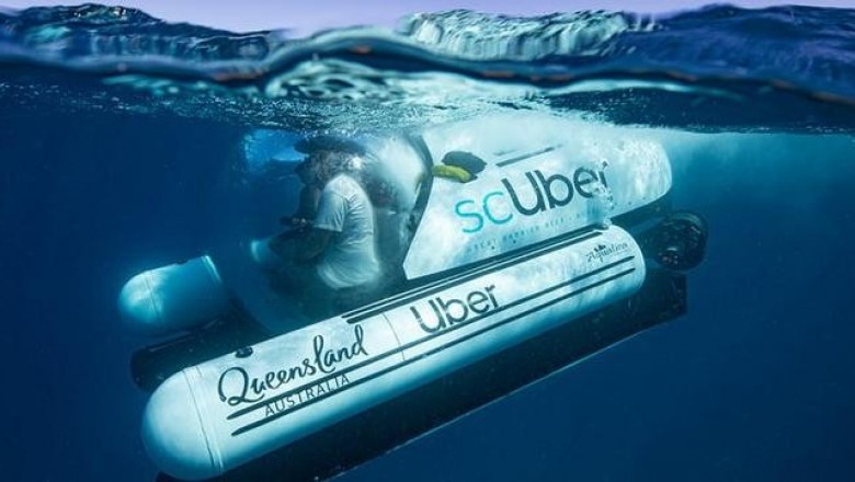 ScUber: подводное такси от Uber предлагает исследовать рифы в Австралии