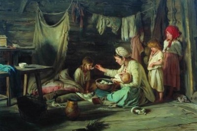 Как у крепостных крестьян появлялись на свет и воспитывались дети