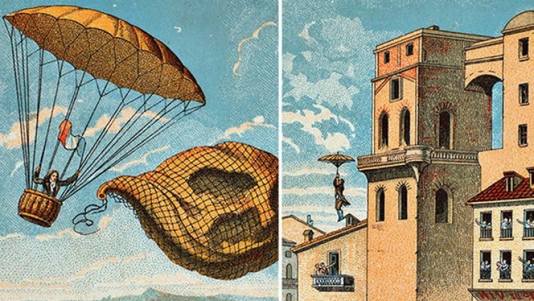 Луи-Себастьян Ленорман и другие пионеры-парашютисты: какими были первые парашюты, и как произошел первый удачный прыжок