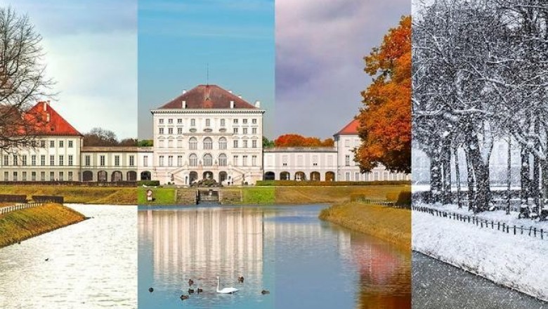 Художники из Budget Direct объединили четыре времени года в одном фото, взяв за основу самые известные места в мире