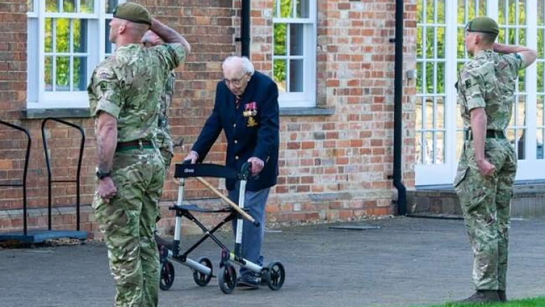 В Британии 99-летний ветеран Второй мировой собрал 28 млн фунтов стерлингов для борьбы с пандемией