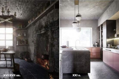 Эволюция дизайна кухни от Средневековья до современности