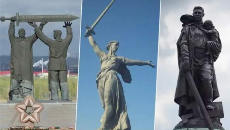 «Родина-мать» и братья по оружию: как монумент стал частью триптиха, который растянулся от Магнитогорска до Берлина