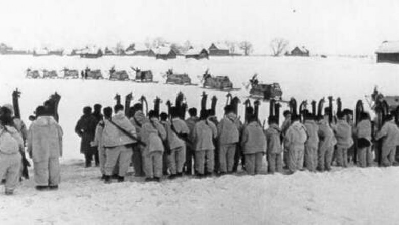 Рейд к немцам трех советских лыжных бригад по льду Ильменя