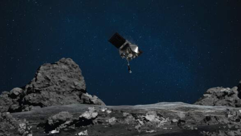 Космический зонд OSIRIS-REx взял образцы грунта с астероида Бенну