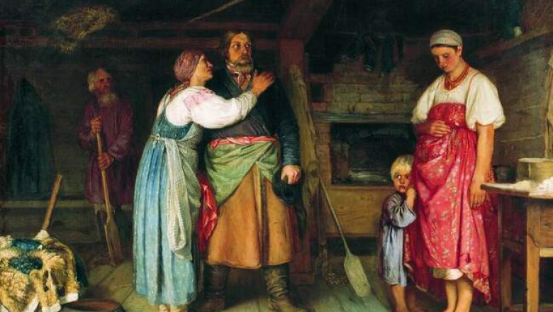 7 картин художников прошлого о том, что русская «семейная идиллия» исчезла не в наше время