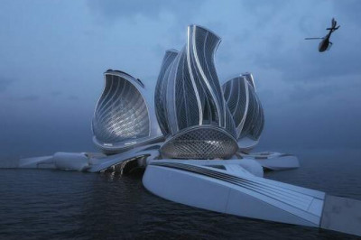 «Восьмой континент»: футуристическая плавучая исследовательская станция ​​для очистки океанов