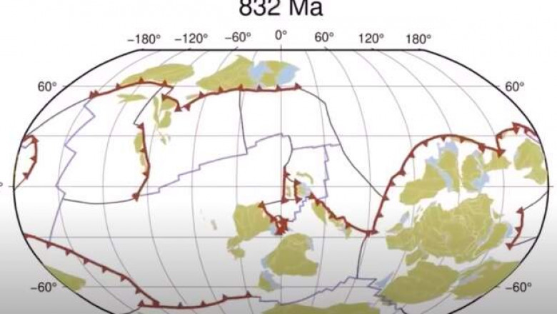 Миллиард лет движения тектонических плит за 40 секунд
