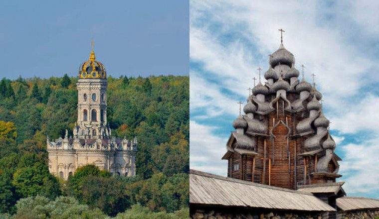 Русская храмовая архитектура разных эпох