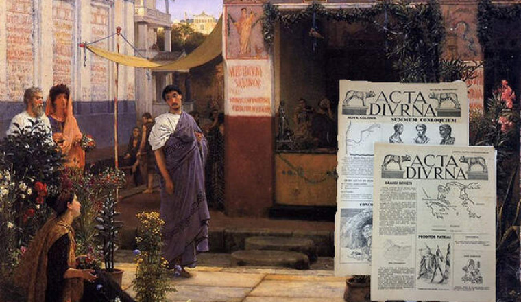 О чем писала «Acta diurna» – первая газета в истории человечества, созданная еще до нашей эры Юлием Цезарем