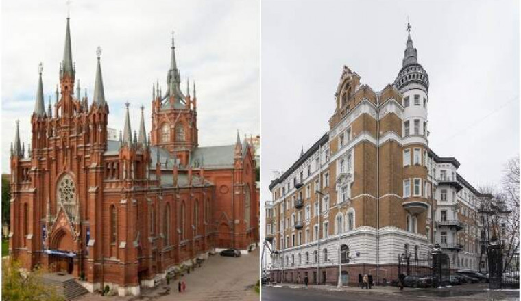 Готические мотивы в архитектуре Москвы и Подмосковья
