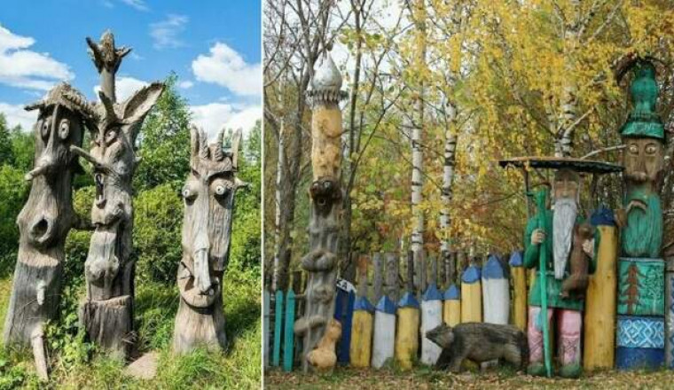 Лешие, божки и простые мужики: как зодчий из российской глубинки возродил деревянную скульптуру предков-язычников