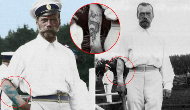 Как у императора Николая II на руке появилась татуировка дракона