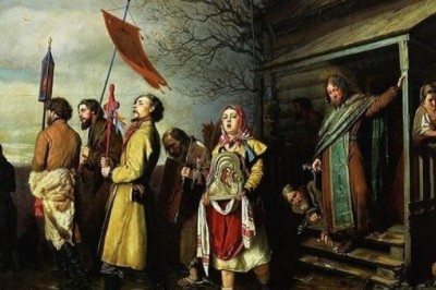 Как Перов чуть в ссылку не уехал за свое творчество - Сельский крестный ход на Пасхе
