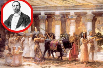 «Шествие священного быка Анубиса»: тайна древней церемонии на картине Бриджмена