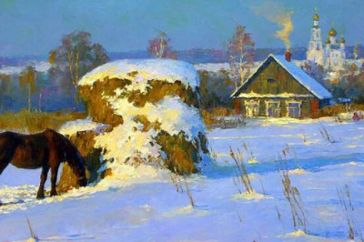 Красота русской природы на картинах Дмитрия Левина: зимние пейзажи, которые переносят в заснеженную сказку