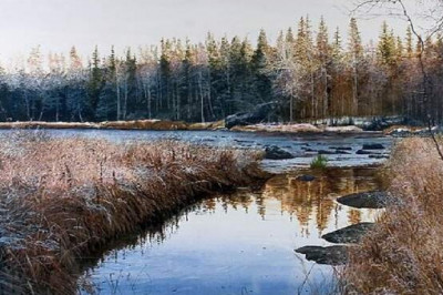 Пейзажи Константина Романова: суровая красота Русского Севера на акварелях художника-самородка, от которого без ума японцы