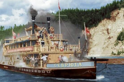 Американский пароход в России