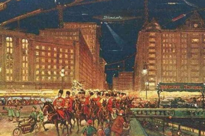 Футуристические открытки «Москвы будущего»: как в 1914 году представляли себе столицу