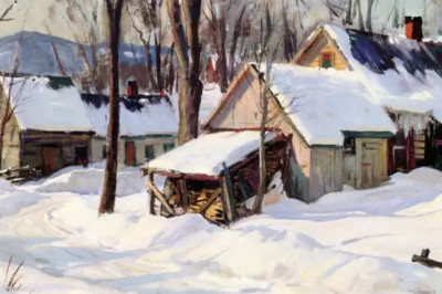 Особая красота зимних пейзажей Алдро Хиббарда – морозный день, холодное утро или студеный вечер в его изображении напоминают сказку