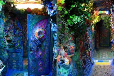 Психоделический подъезд Татьяны Пика: киевская художница добавила красок в квартиру и лестничную площадку, хотя без проблем не обошлось