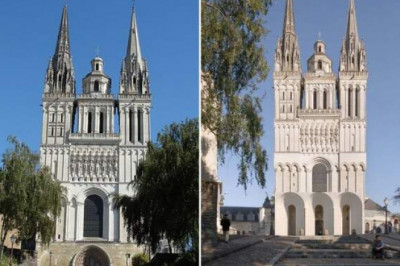 Японская студия Kengo Kuma добавит современный вход в готический собор Анже