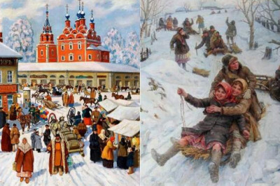 Зимние забавы на Руси: как крестьяне развлекались и почему снеговики были бабами