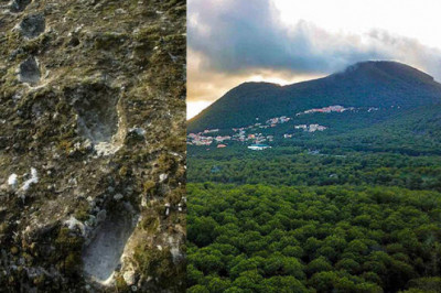 Кто оставил следы на лаве в Южной Италии