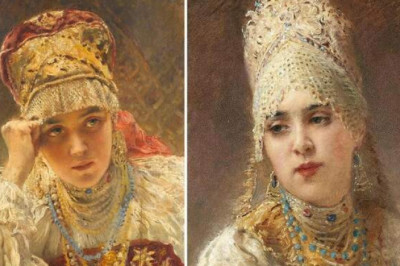 Русский народный костюм в живописи